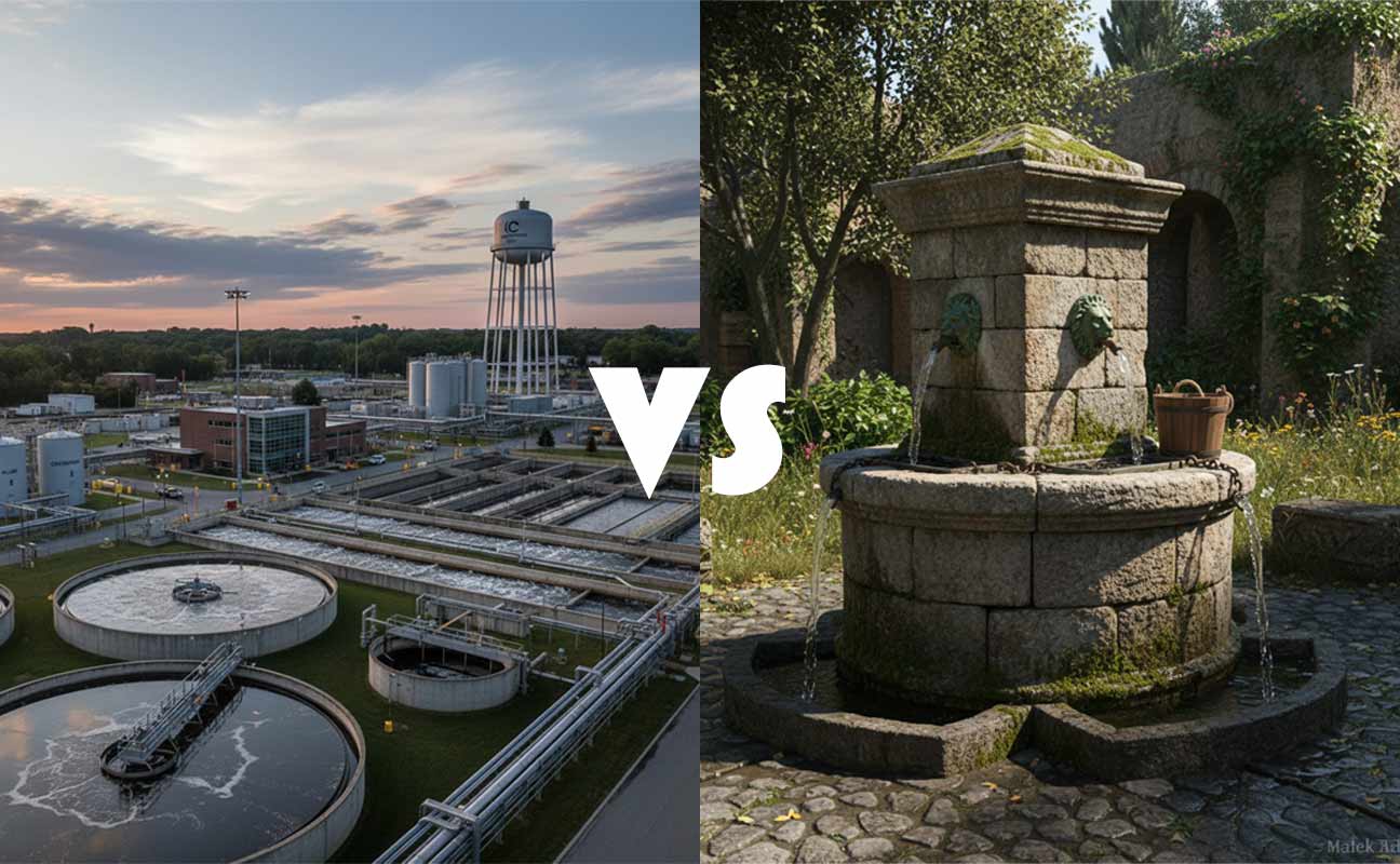 well water and municipality for RO